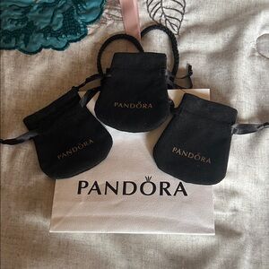 Pandora Elegant Black Pouch Set